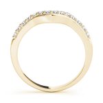 Curverd Wedding Ring, in Yellow Gold - 50500