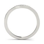 Curverd Wedding Ring, in Sterling Silver - 50505