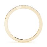 Curverd Wedding Ring, in Yellow Gold - 50505