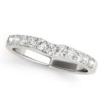 Curverd Wedding Ring, in Sterling Silver - 50507