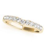 Curverd Wedding Ring, in Yellow Gold - 50507