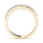 Curverd Wedding Ring, in Yellow Gold - 50507