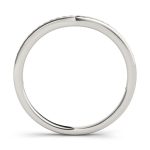 Curverd Wedding Ring, in Sterling Silver - 50511