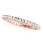 Prong Set Wedding Ring, in Rose Gold - 50513