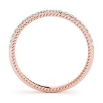 Prong Set Wedding Ring, in Rose Gold - 50513