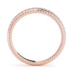 Prong Set Wedding Ring, in Rose Gold - 50514