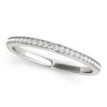 Channel Set Wedding Ring, in Sterling Silver - 50515