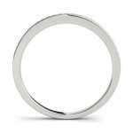 Channel Set Wedding Ring, in White Gold - 50515