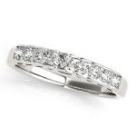 Channel Set Wedding Ring, in Sterling Silver - 50516