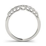 Channel Set Wedding Ring, in White Gold - 50516