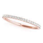 Prong Set Wedding Ring, in Rose Gold - 50517