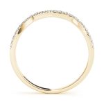 Curverd Wedding Ring, in Yellow Gold - 50519