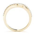 Curverd Wedding Ring, in Yellow Gold - 50521