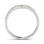 Curverd Wedding Ring, in Platinum - 50522