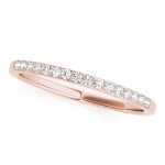 Prong Set Wedding Ring, in Rose Gold - 50523