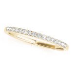 Prong Set Wedding Ring, in Yellow Gold - 50523