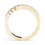 Curverd Wedding Ring, in Yellow Gold - 50526