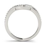 Curverd Wedding Ring, in Sterling Silver - 50527