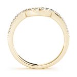 Curverd Wedding Ring, in Yellow Gold - 50527