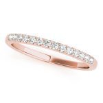 Prong Set Wedding Ring, in Rose Gold - 50528