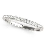 Prong Set Wedding Ring, in Platinum - 50528