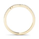 Curverd Wedding Ring, in Yellow Gold - 50555