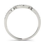 Curverd Wedding Ring, in Platinum - 50556