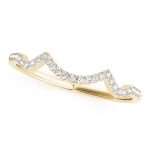 Curverd Wedding Ring, in Yellow Gold - 50556