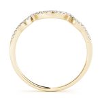 Curverd Wedding Ring, in Yellow Gold - 50556