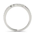 Curverd Wedding Ring, in Sterling Silver - 50560