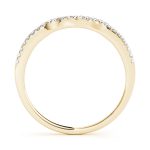 Curverd Wedding Ring, in Yellow Gold - 50560