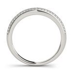 Curverd Wedding Ring, in Sterling Silver - 50562