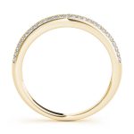 Curverd Wedding Ring, in Yellow Gold - 50562