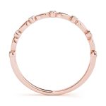 Bezel Set Wedding Ring, in Rose Gold - 50567