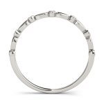 Bezel Set Wedding Ring, in Platinum - 50567