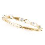 Bezel Set Wedding Ring, in Yellow Gold - 50567