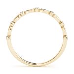 Bezel Set Wedding Ring, in Yellow Gold - 50567