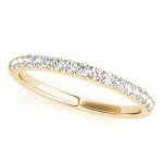 Prong Set Wedding Ring, in Yellow Gold - 50573