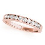 Prong Set Wedding Ring, in Rose Gold - 50583