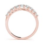 Curverd Wedding Ring, in Rose Gold - 50589