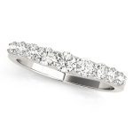 Curverd Wedding Ring, in Platinum - 50589