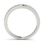 Curverd Wedding Ring, in Sterling Silver - 50591