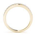 Curverd Wedding Ring, in Yellow Gold - 50591