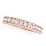 Prong Set Wedding Ring, in Rose Gold - 50606