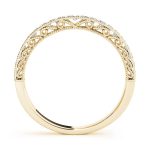 Curverd Wedding Ring, in Yellow Gold - 50608