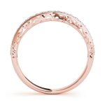 Prong Set Wedding Ring, in Rose Gold - 50609