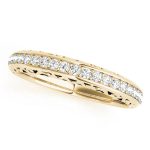 Prong Set Wedding Ring, in Yellow Gold - 50609