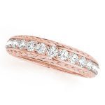 Prong Set Wedding Ring, in Rose Gold - 50615