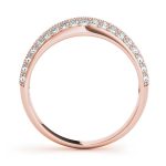 Pave Wedding Ring, in Rose Gold - 50616