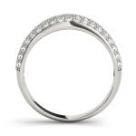 Pave Wedding Ring, in Sterling Silver - 50616